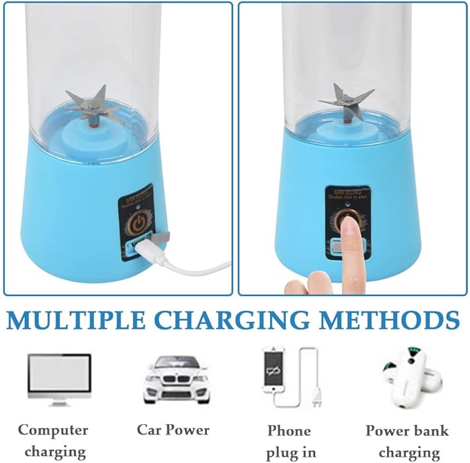 USB Mini Rechargeable Personal Blender | Smoothie & Shake Maker | Portable Fruit Juicer – UK Stock