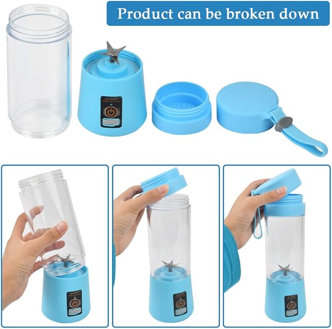 USB Mini Rechargeable Personal Blender | Smoothie & Shake Maker | Portable Fruit Juicer – UK Stock