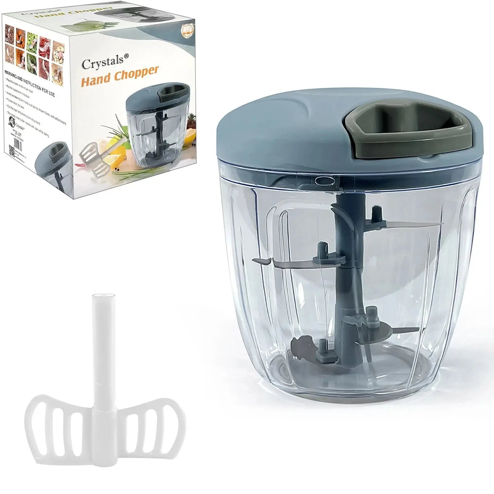 Pull Cord Pulling Food Chopper Manual Vegetable Slicer Hand Blender UK China