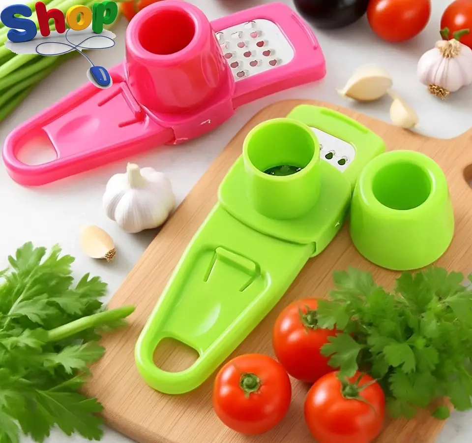 Garlic Press Grinder,Manual Compact Garlic Mini Crusher,304 Stainless Steel Uk_Supplier