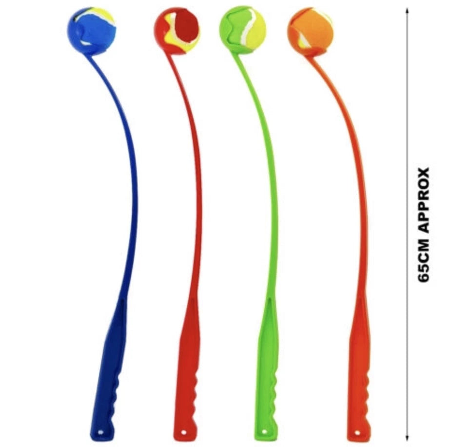 60CM DOG BALL LAUNCHER THROWER PET TRAINING FETCH RETRIEVE CHUCKER LARGE Uk_Supplier