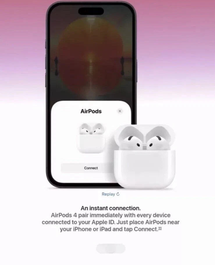 Apple AirPods 4 Active Noise Cancellation Wireless Earbuds Bluetooth Headphones Uk_Supplier