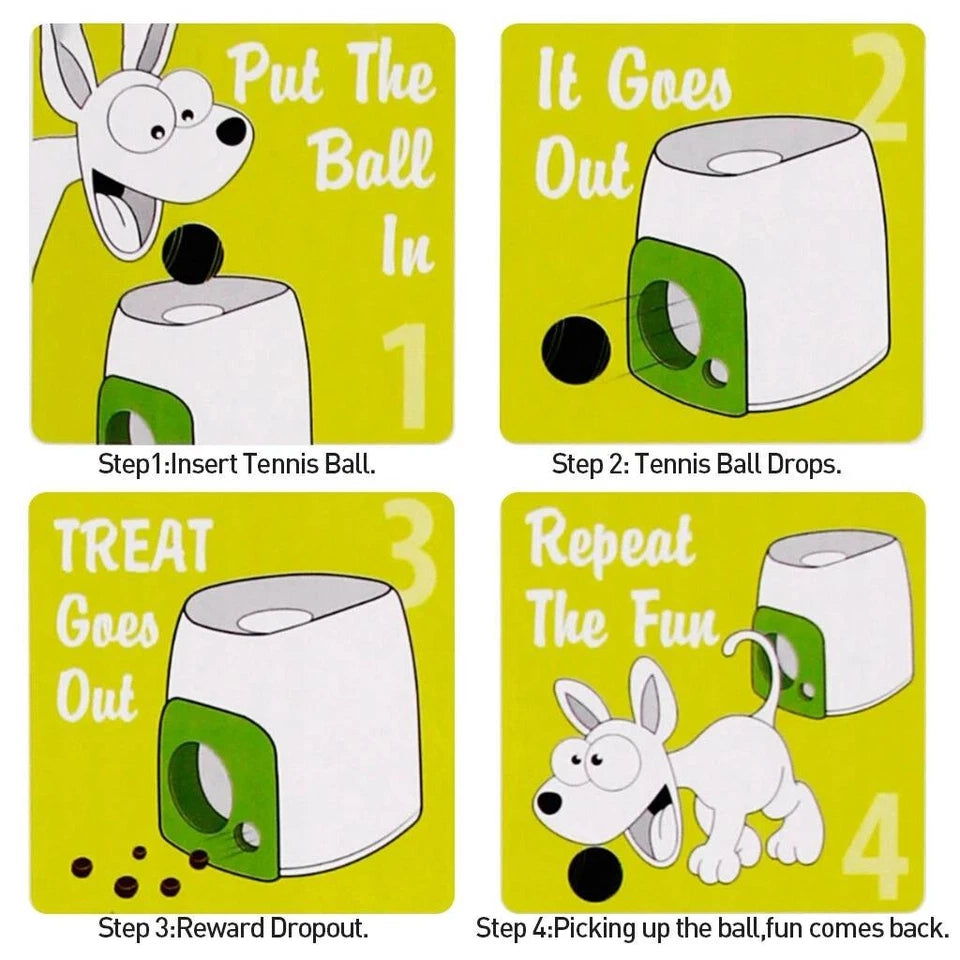 Dog Automatic Ball Launcher Convenient Pet Ball Thrower Interactive Game UK New Uk_Supplier